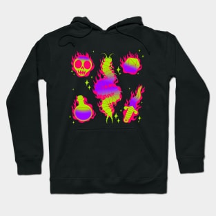 Skulls Bugs Flames 'N' Stuff Hoodie